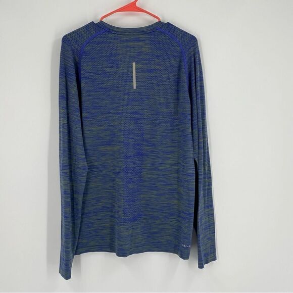 Nike Running Women’s Long Sleeve Crew Neck Heather Blue Color size L - Picture 3 of 3